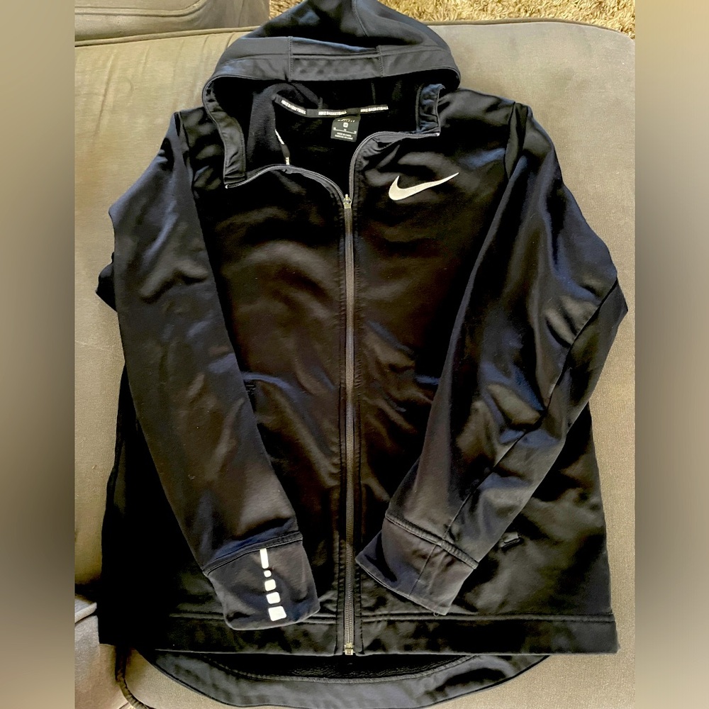 Men’s Black Nike Basketball Full Zip Hoodie